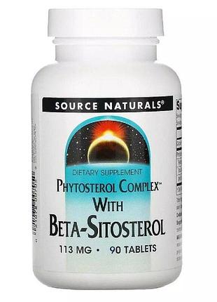 Комплекс фитостеролов source naturals phytosterol complex with beta-sitosterol, 90 таблеток