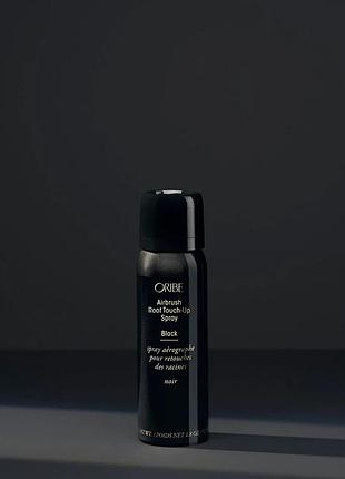 Спрей для маскировки отросших корней и седины airbrush root touch-up spray oribe black 75 мл, 75