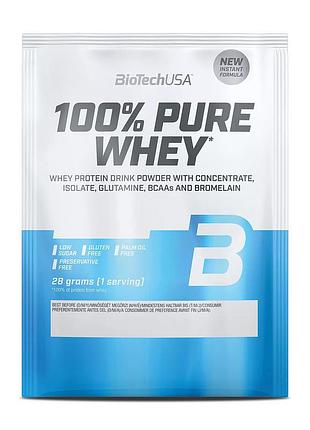 Протеин biotech 100% pure whey, 28 грамм соленая карамель