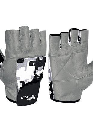 Перчатки для фитнеса sporter mfg-227.7b, grey/como s