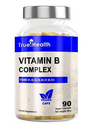 Комплекс витаминов группы b true health vitamin b complex, 60 капсул