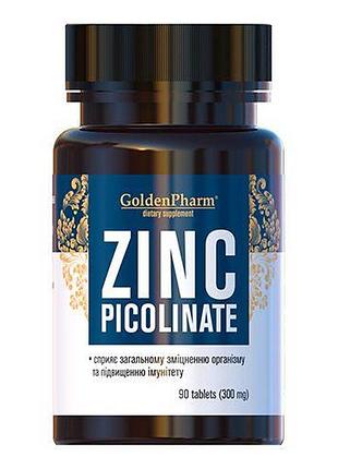 Витамины и минералы golden pharm zinc picolinate, 90 таблеток