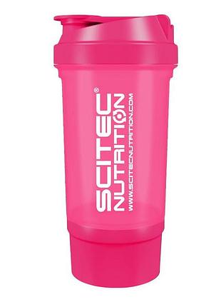 Шейкер scitec 2-компонентний, 500 мл, pink