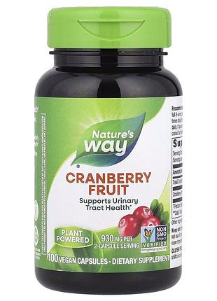 Журавлина nature's way cranberry, 100 капсул для підтримки сечовивідних шляхів