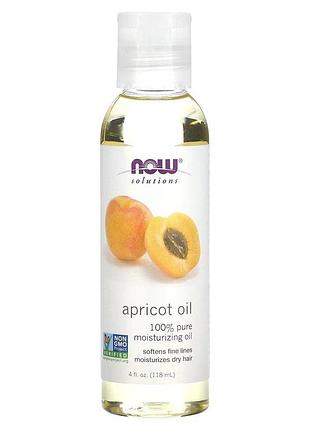 Масло для тела now apricot oil, 118 мл