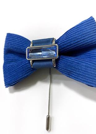 Брошь бант из шелкового вельвета