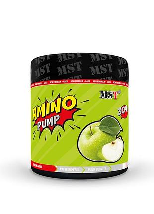 Аминокислота mst nutrition amino pump, 300 грамм - зеленое яблоко