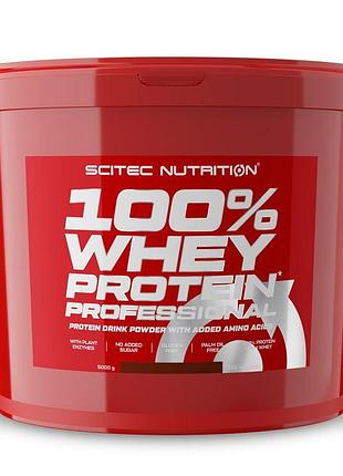 Протеїн scitec 100% whey protein professional, 5 кг шоколад-печиво крем