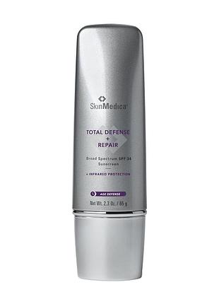 Сонцезахисний крем skinmedica total defense + repair broad spectrum spf 34 sunscreen, 68 мл