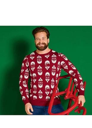 Чоловічий светр livergy з різдвяним візерунком.