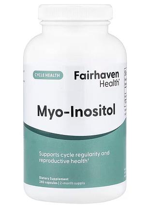Мио-инозитол fairhaven health myo-inositol, 240 капсул для поддержания гормонального баланса