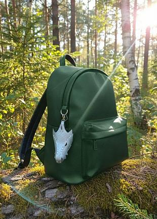 Унікальний брелок-дракон з натуральної шкіри - додайте магію до свого життя!