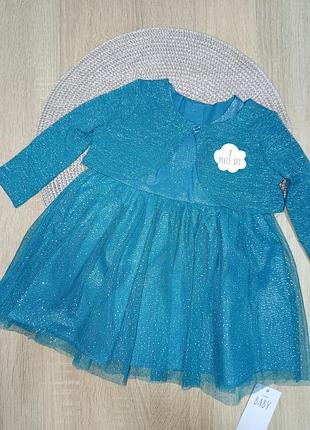 Сукня і болеро, комплект для дівчинки 6-9 місяців (68-74 см), george.