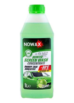 Омыватель стекла nowax -80°c зимний lime концентрат 1л