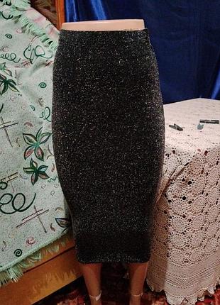 Люриксовая юбка 86%нейлон