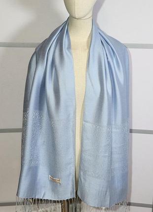 Pashmina розкішний блакитний палантин