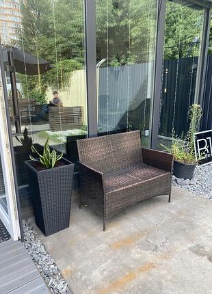 Кошик blommor 36x70см чорний