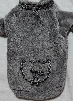 Кофтинка на дівчинку собаку плюшева махрова фліс pet fashion