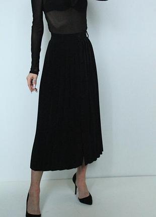 Спідниця на ґудзиках плісе італія la gioconda