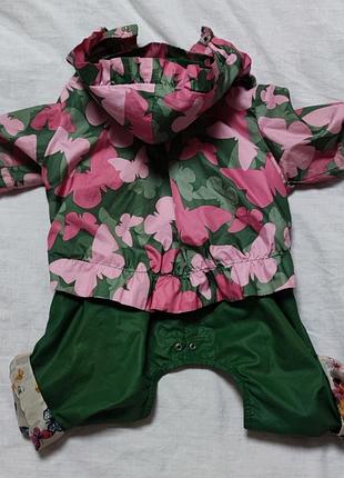 Стильний демісезонний комбінезон дощовик плащовка для собачки pet fashion