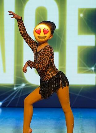 Боді,костюм для виступу ,гімнастика /черлідинг,леопард