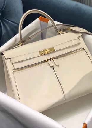 Шкіряна сумка ермес люкс