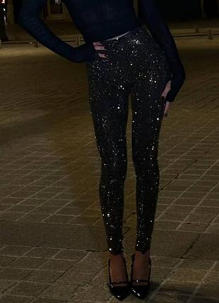 Ефектні блискучі лосини легінси з паєтками ✨