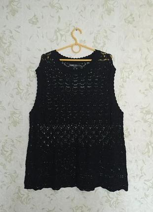 Накидка батал 26-28 ажурная