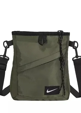Компактная нейлоновая сумка через плечо на 2.3 л nike кросс-боди для мужчин и женщин на прогулку или в городе