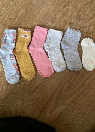 Набір підліткових/жіночих носочків32-36 6пар-100 грн