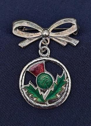 Вінтажна брошка -підвіска "чортополох"