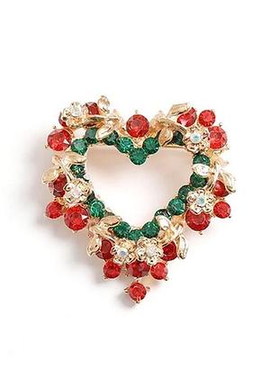 Брош dobroznak merry christmas and happy new year (8172)