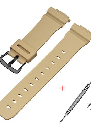 Ремінець для casio g-shock dw-6900 beige bk