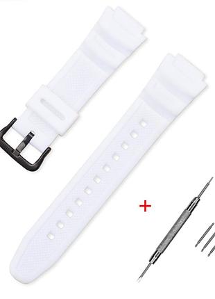 Ремінець для casio g-shock ae-1000/1200 white bk