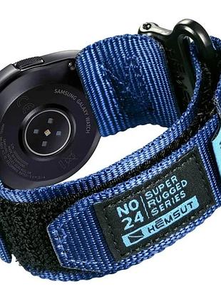 Ремешок для часов hemsut hga121 super strong nylon blue 20mm