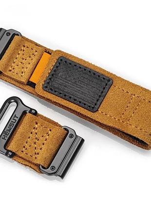 Ремешок для часов hemsut hga143 suede leather garmin whisky 22mm