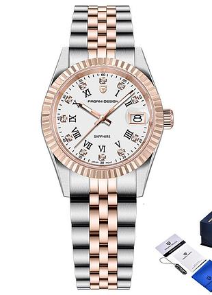 Pagani design pd-1794l silver-rose gold-white