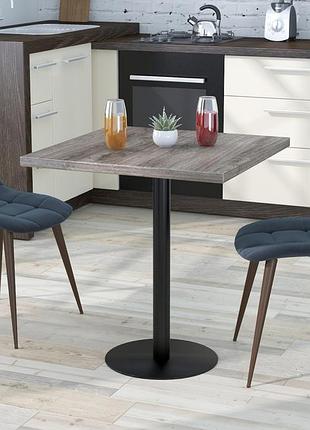 Стіл обідній квадратний bs-450 ld дуб палена. кухонний стіл лофт із металу 700