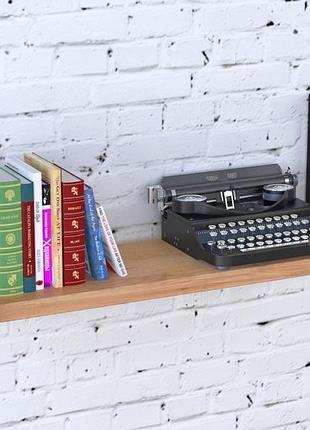 Полка настенная навесная pl-1-36 ld дуб крафт 92 см. полки на стену металлические лофт