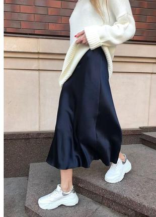 Спідниця шовкова довга