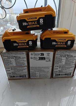 Акумулятор dewalt 20 volt max 8.0ah lithium ion 4