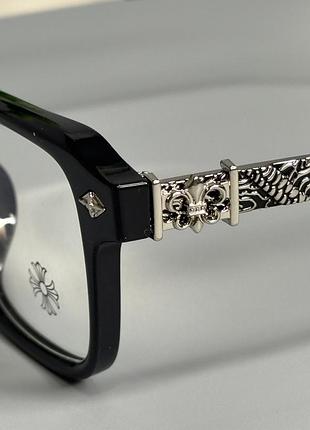 Окуляри  chrome hearts black+silver