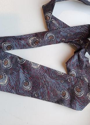 Хлопковый галстук перо павлина.