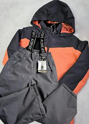 Термокомплект детский 146-152см, 10-12роков, нимочница, crivit, полукомбинезон+термокуртка зимние/деми для девочки/хлопушка, куртка+штаны лыжные