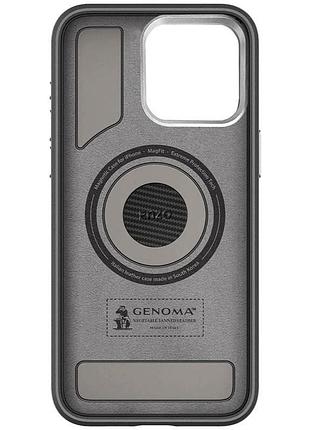 Чохол sgp pc+leather with magsafe для apple iphone 15 pro max (6.7") carbon 2