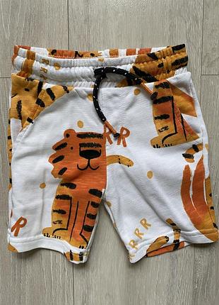 🐯трикотажні шорти 2-3 роки f&f на хлопчика