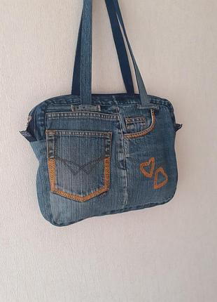 Сумка джинсова шоппер