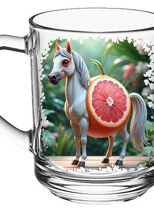 Чашка 250мл green tea 250мл кiнь-апельсин тм farglass