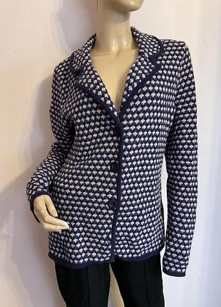 Приемний теплий кардиган- жакет/ l/ brend vogele вовна 60%