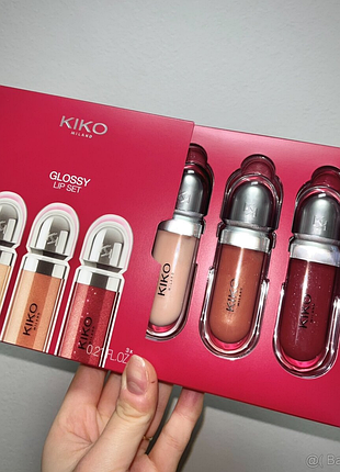 Подарунковий набір kiko milano glossy lip set